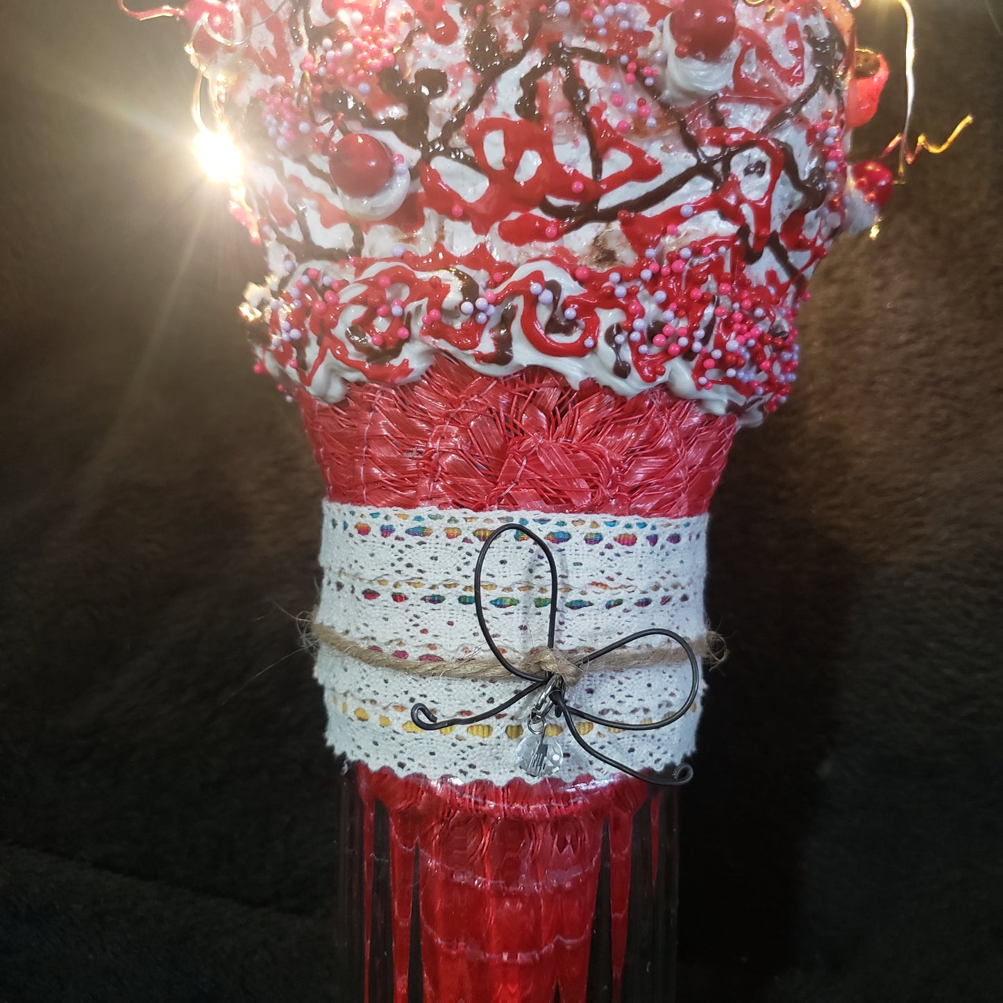Cherriest Chocolate Giant Cone with Lights