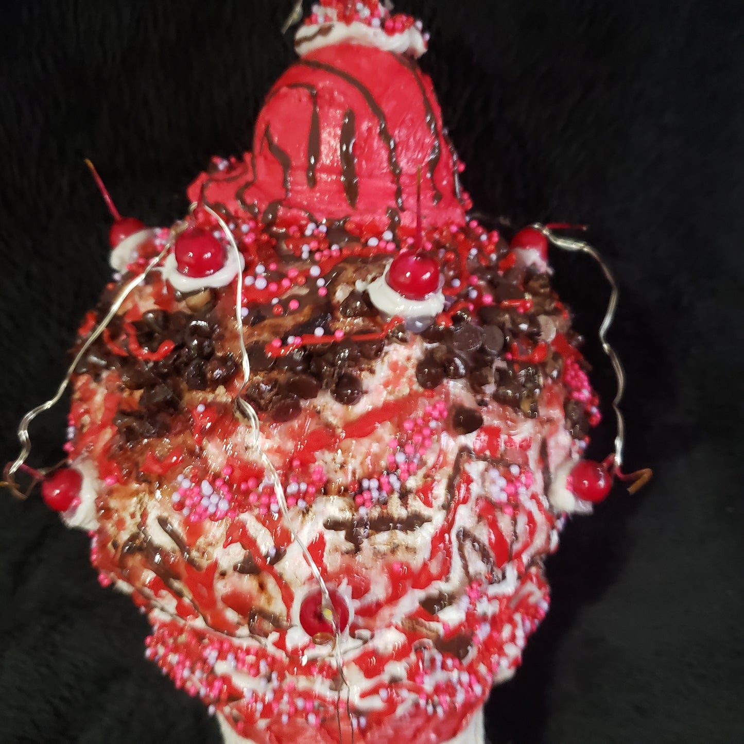 Cherriest Chocolate Giant Cone with Lights