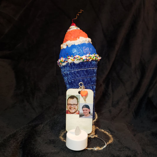 Double the Handsome Sherbet Blue-Razz Nightlight Cone (Dad/Max)