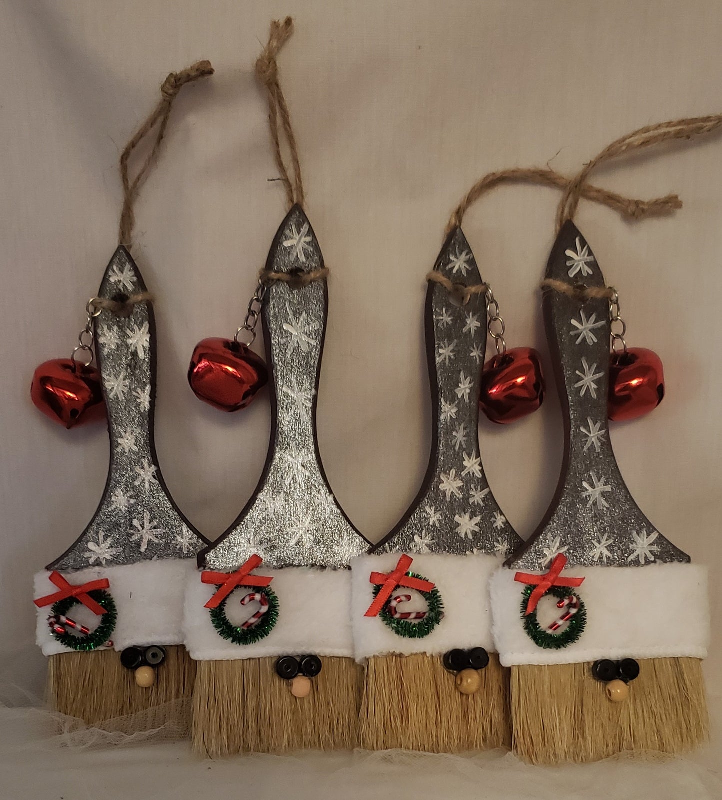 Santa Paint Brush Decor (Set of 4)